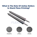 Quel est le rôle des rouleaux anilox dans l'impression flexographique en pile ?