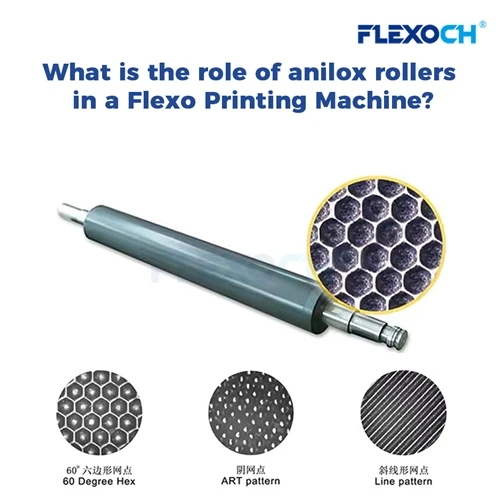 Quel est le rôle des rouleaux anilox dans une machine d'impression flexograph...